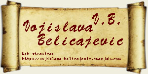 Vojislava Beličajević vizit kartica